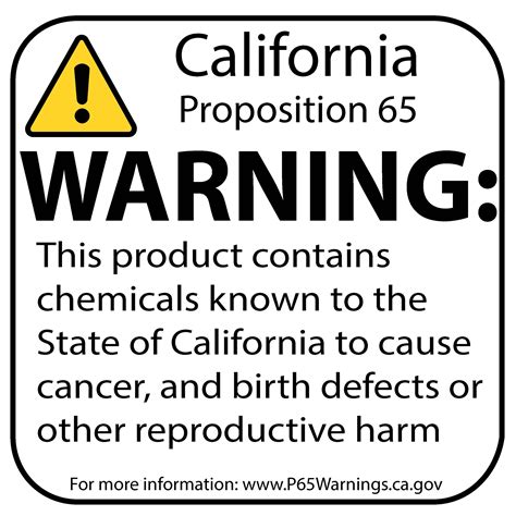 state of california proposition 65